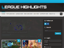 Tablet Screenshot of leaguehighlights.com